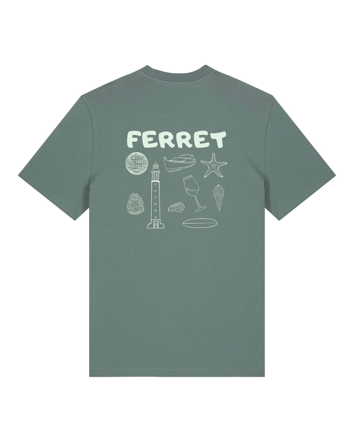 T-shirt Adulte - Cap Ferret Vibes Vert