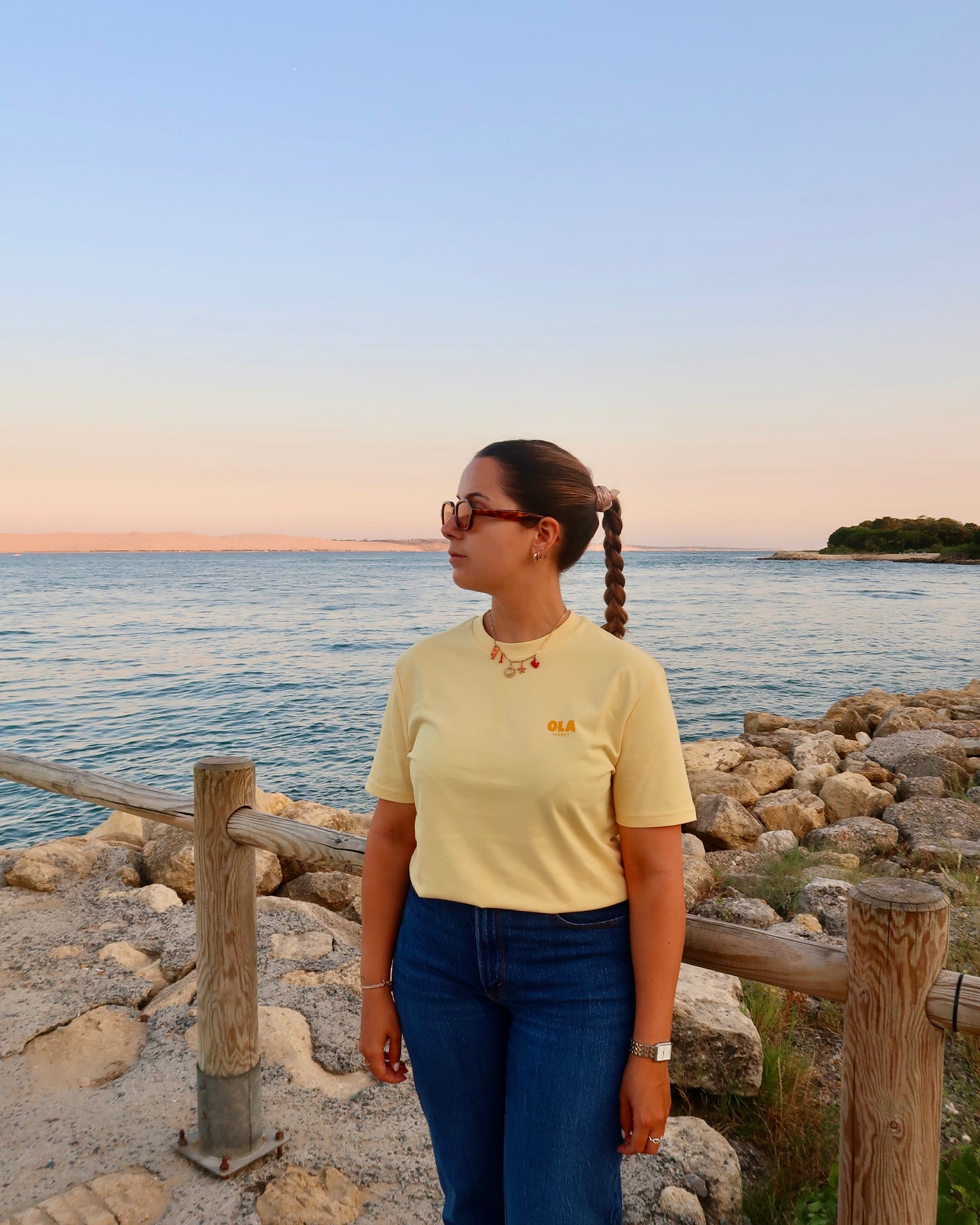 T-shirt Adulte - Les emblématiques Cap Ferret Jaune