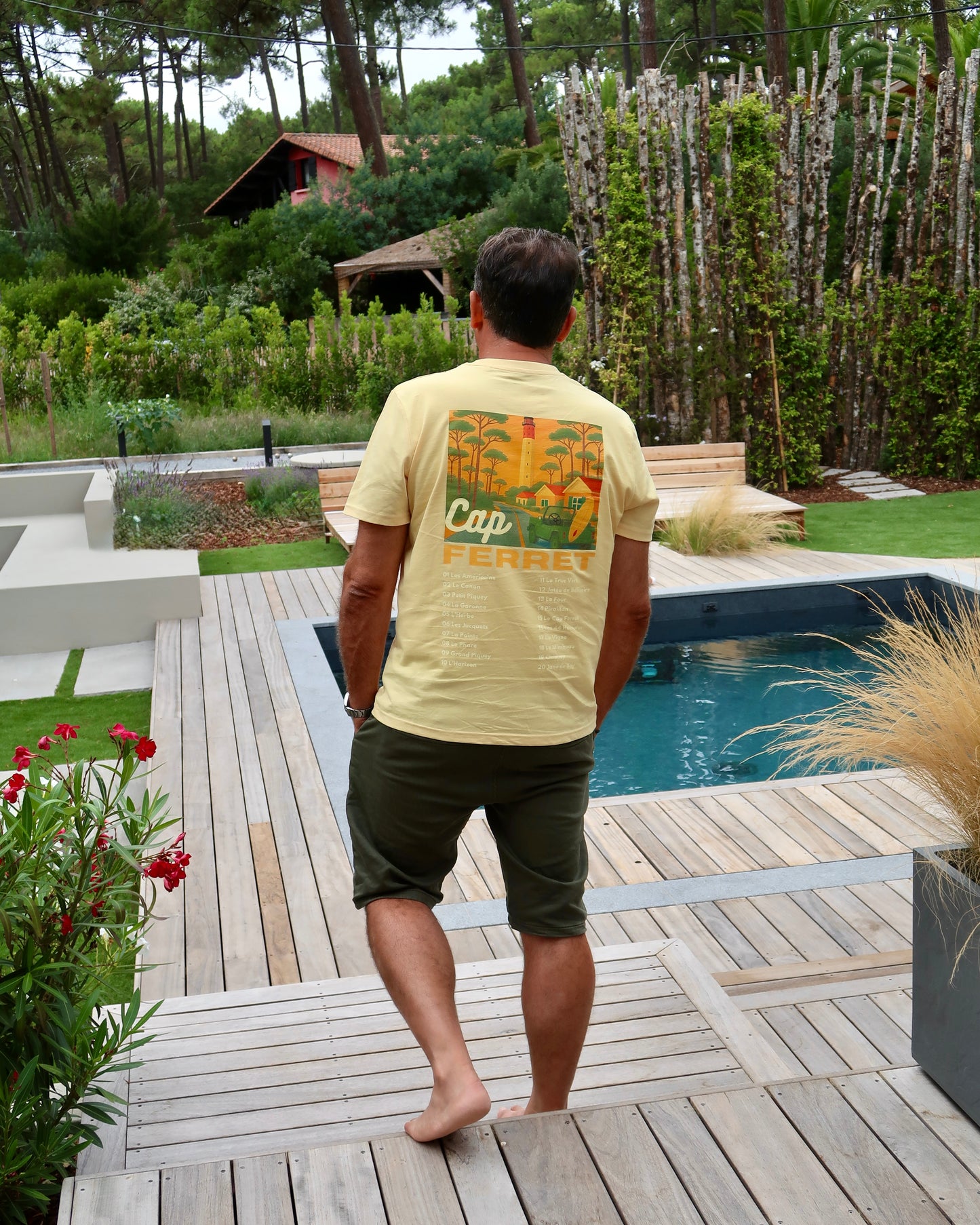 T-shirt Adulte - Les emblématiques Cap Ferret Jaune