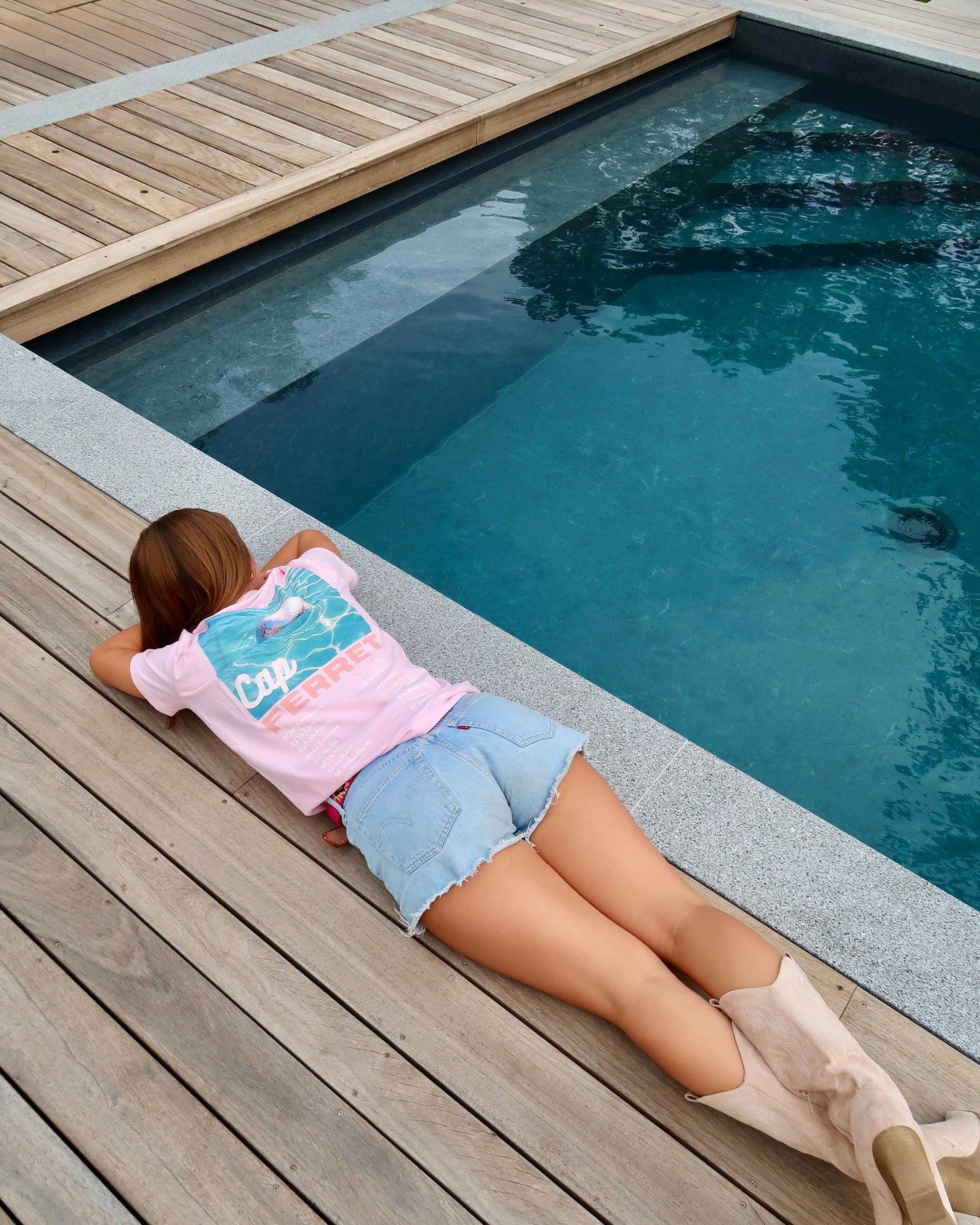 T-shirt Adulte - Les emblématiques Cap Ferret Rose