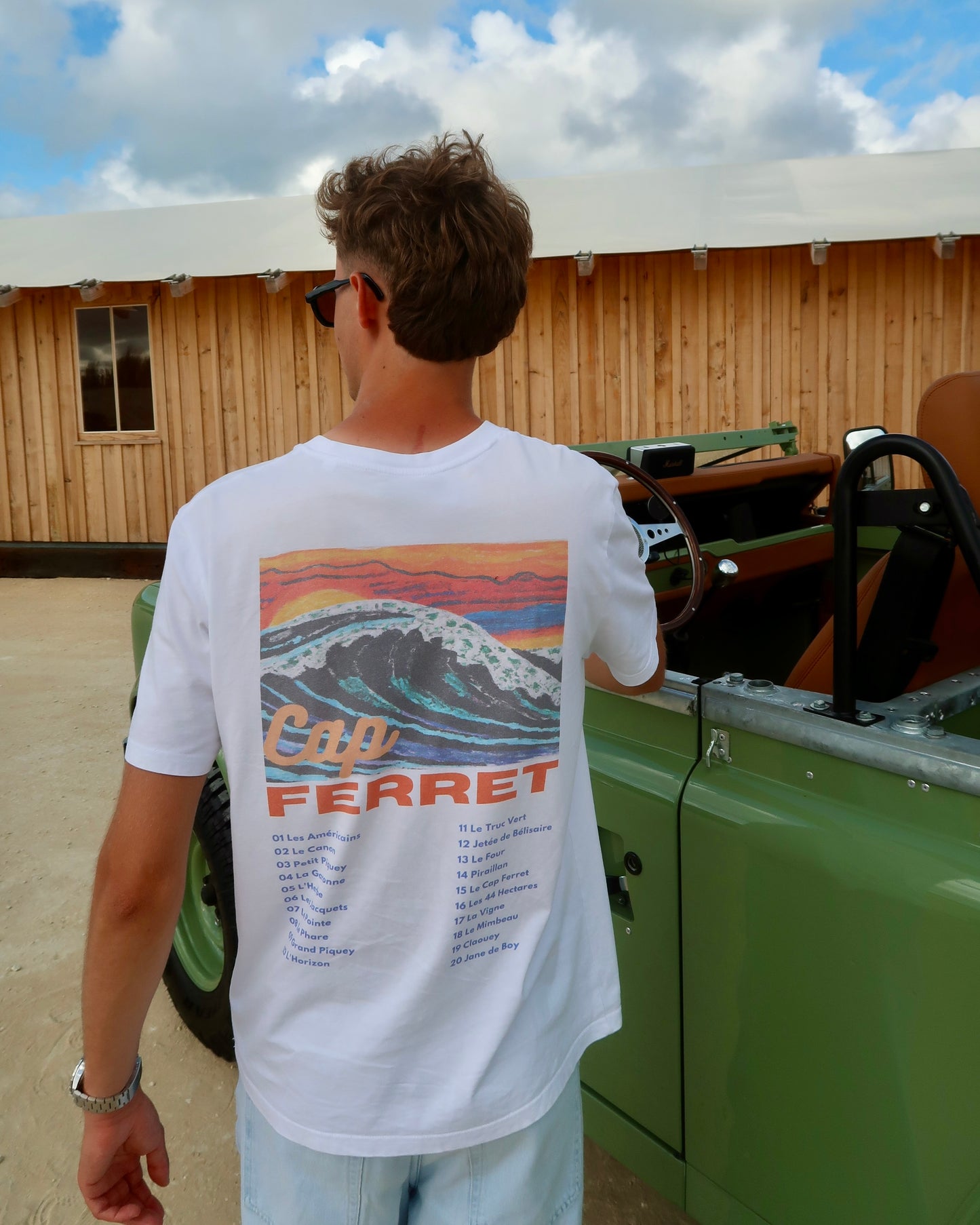 T-shirt Adulte - Les emblématiques Cap Ferret Blanc