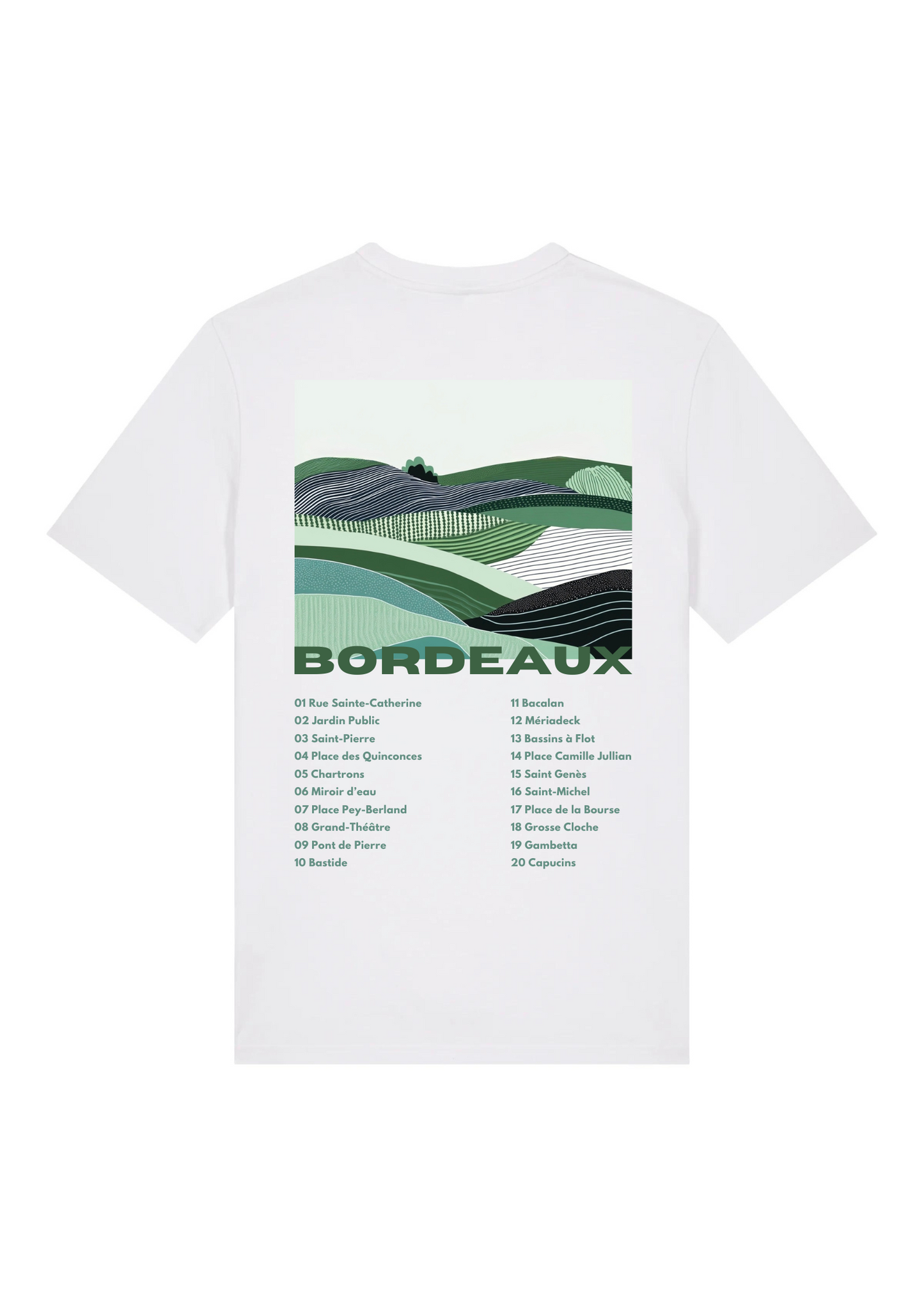 T-shirt - Les emblématiques Bordeaux