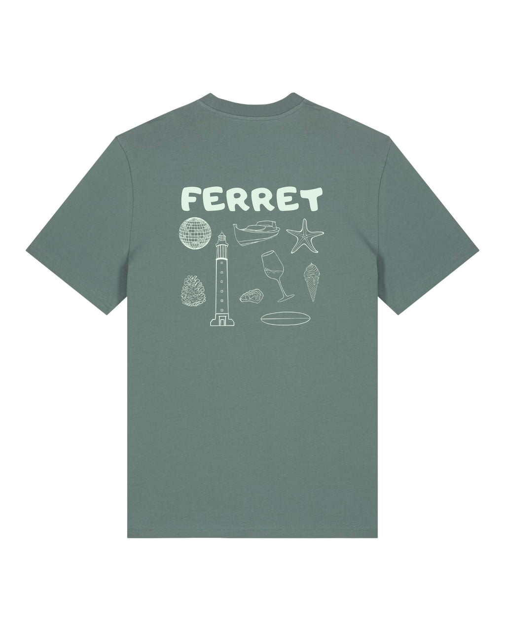 T-shirt Adulte - Cap Ferret Vibes Vert