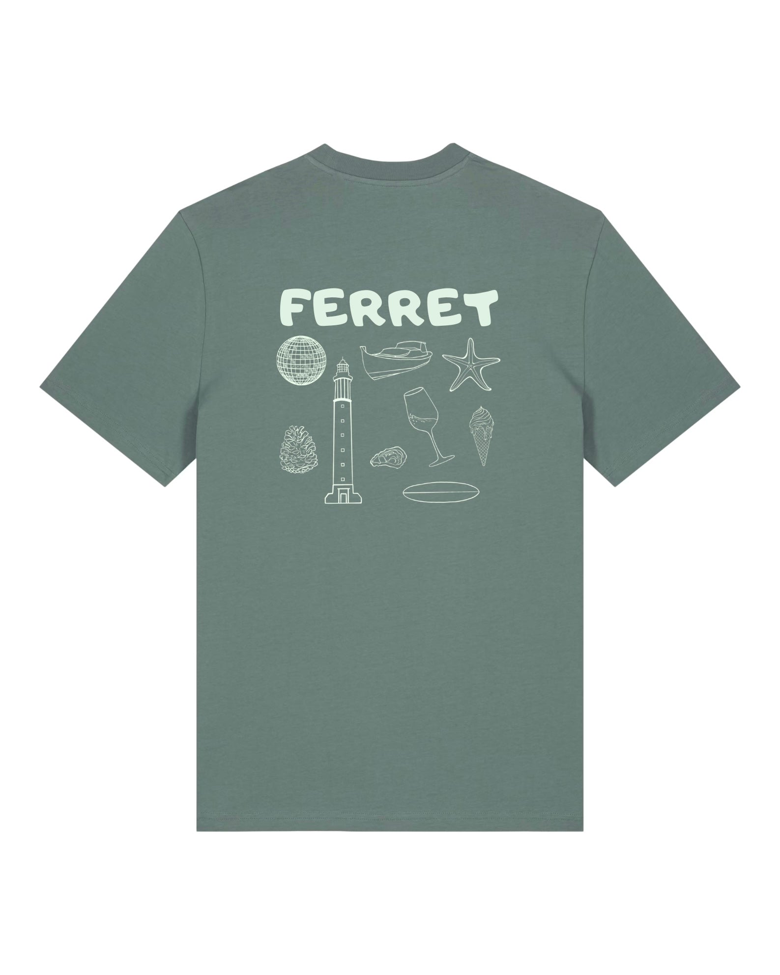 T-shirt Adulte - Cap Ferret Vibes Vert