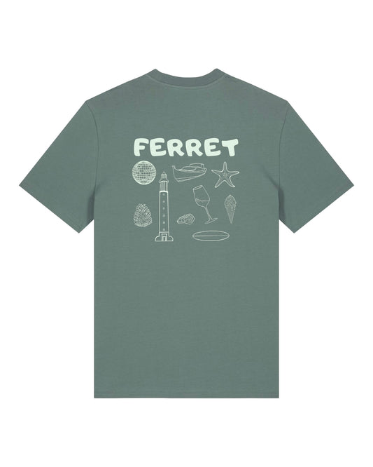 T-shirt Adulte - Cap Ferret Vibes Vert
