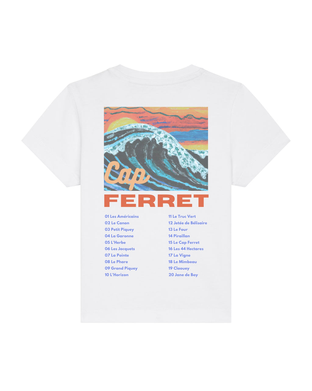 T-shirt Bébé - Les emblématiques Cap Ferret Blanc