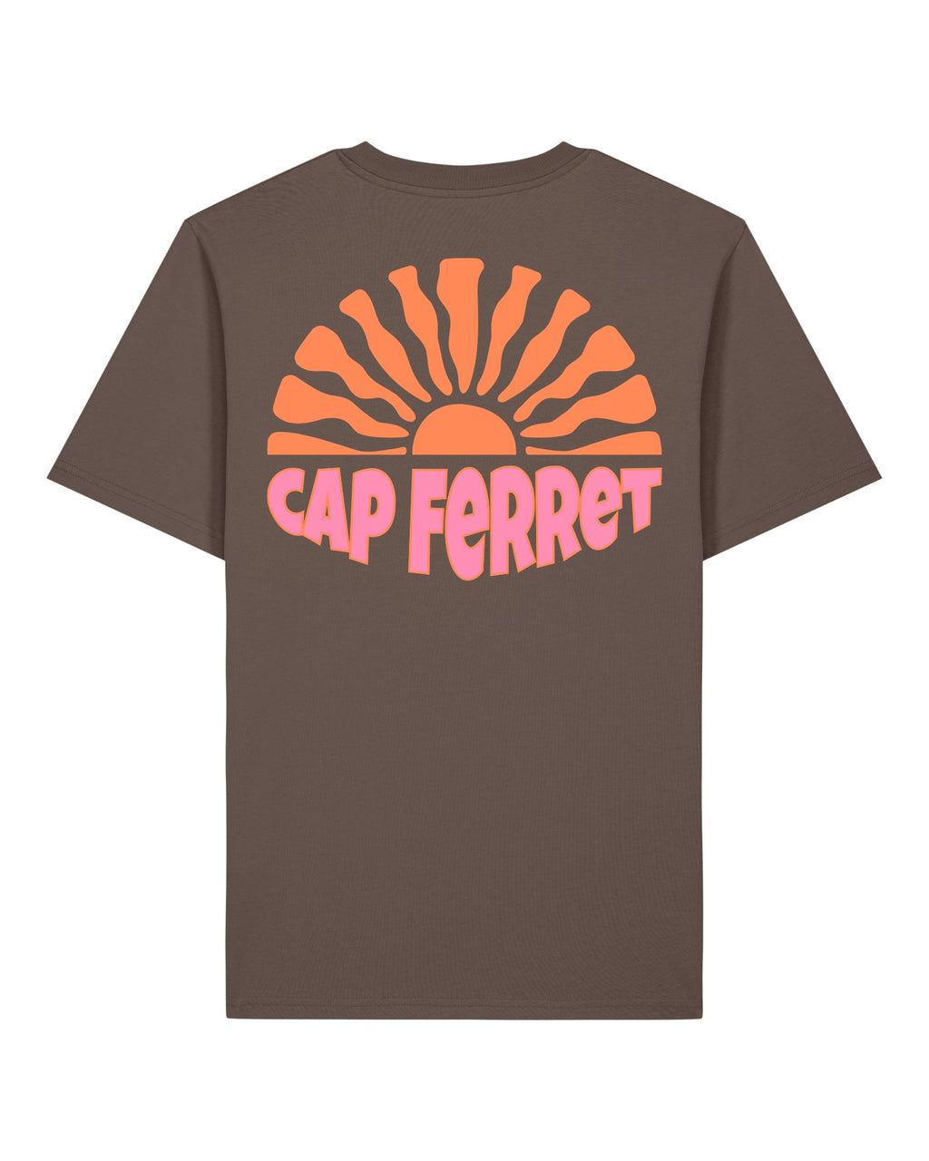 T-shirt Adulte - Soleil Cap Ferret Marron