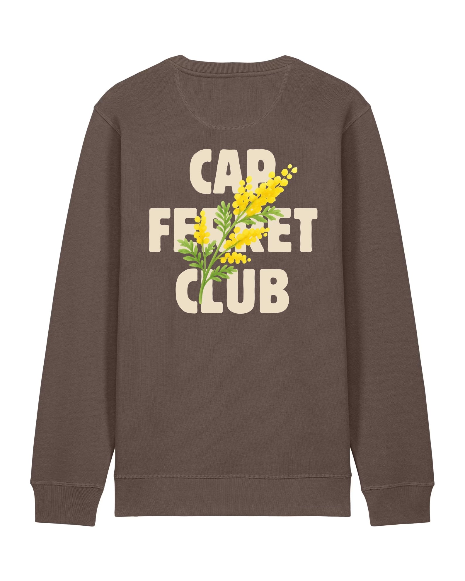 Sweatshirt Adulte - Cap Ferret Club Marron