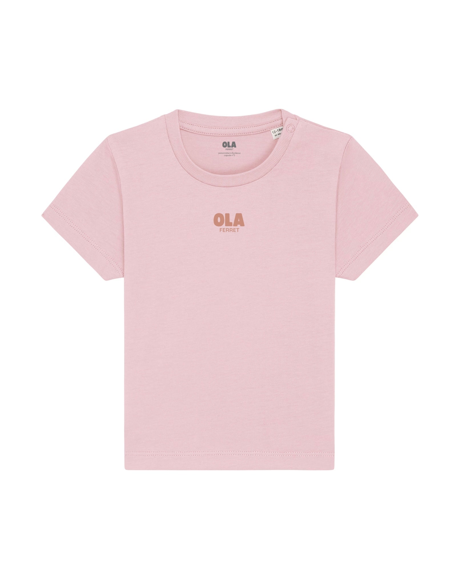 T-shirt Bébé - Les emblématiques Cap Ferret Rose