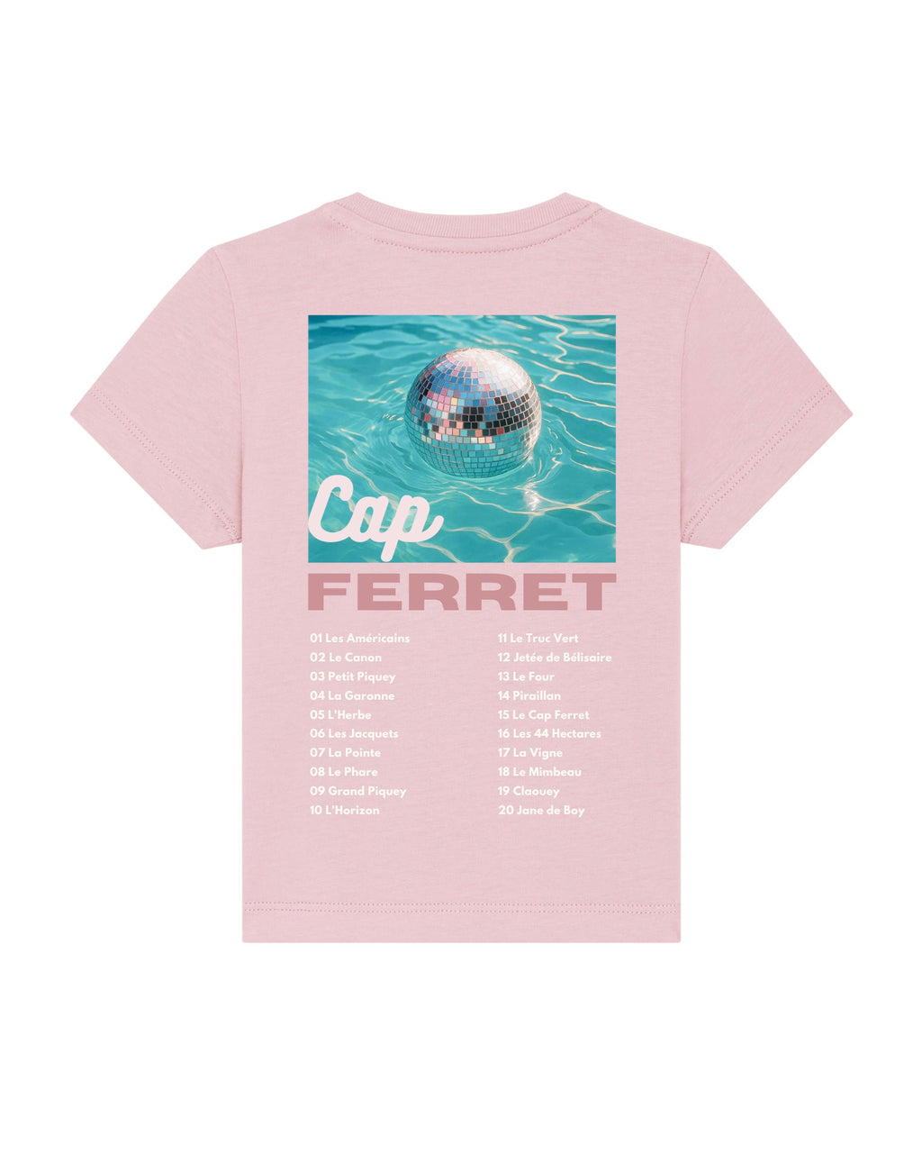 T-shirt Bébé - Les emblématiques Cap Ferret Rose