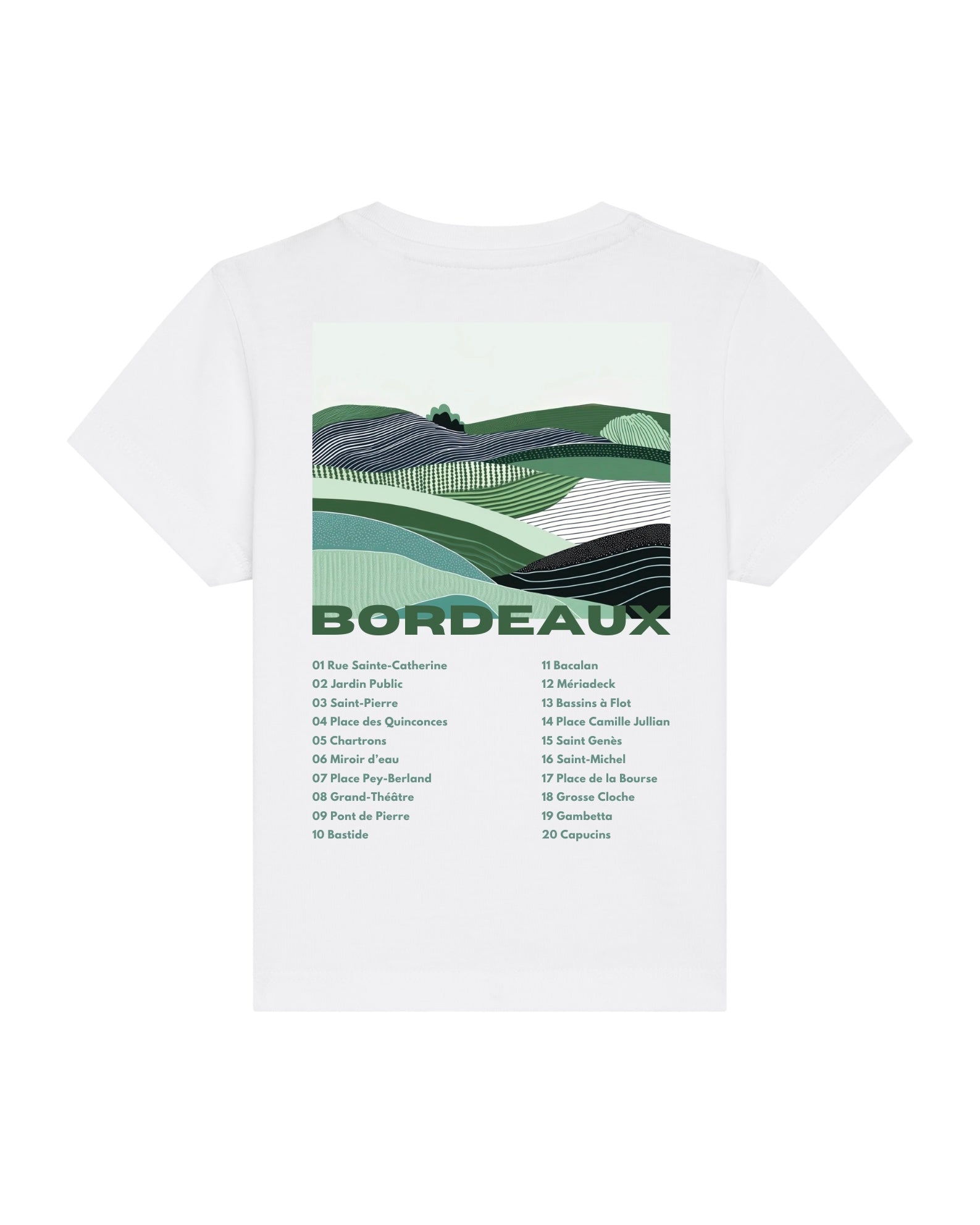 T-shirt Bébé - Les emblématiques Bordeaux