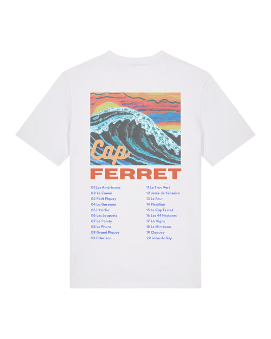 T-shirt Adulte - Les emblématiques Cap Ferret Blanc