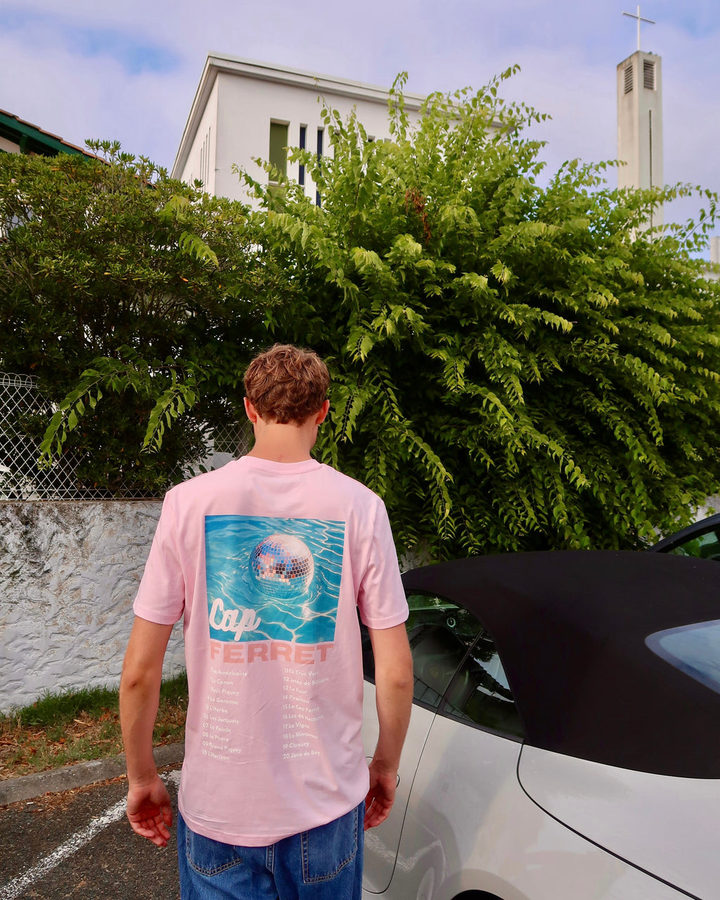 T-shirt Adulte - Les emblématiques Cap Ferret Rose