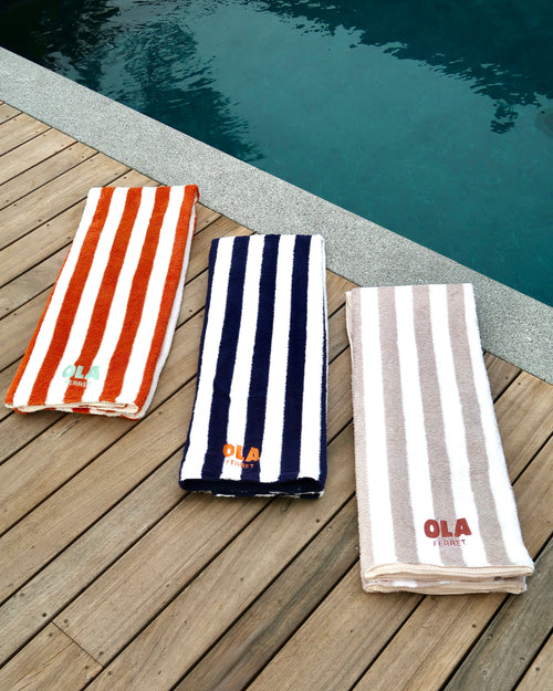 Drap de plage Mini - Rayures épaisses