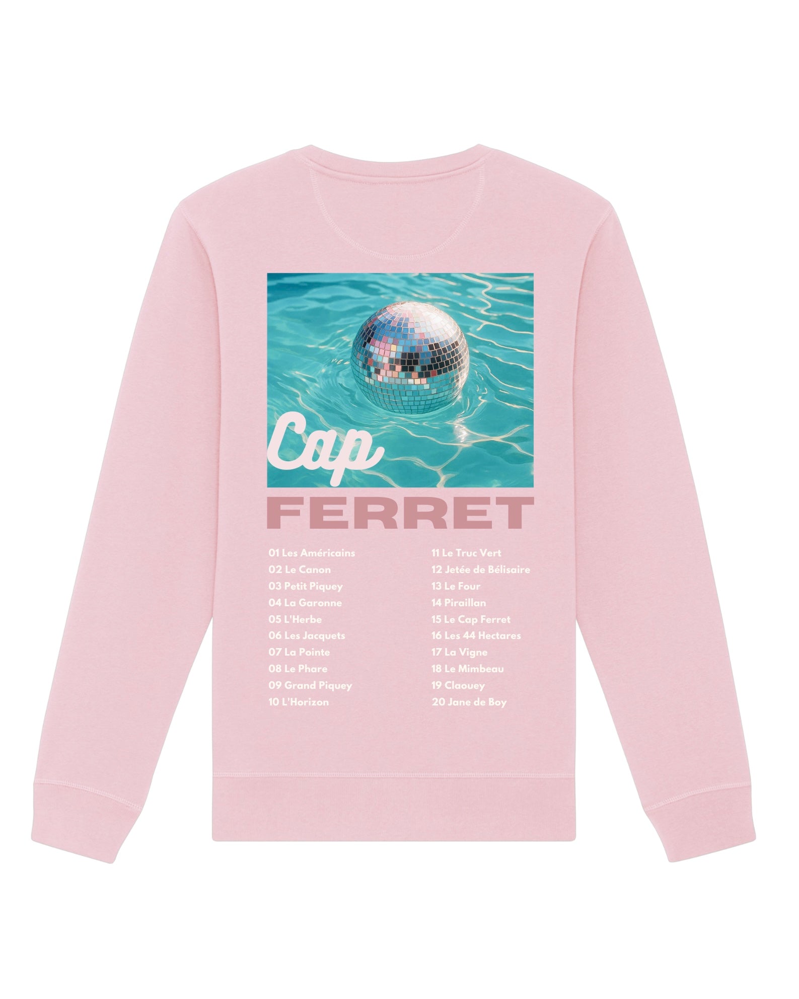 Sweatshirt Adulte - Les emblématiques Cap Ferret Rose