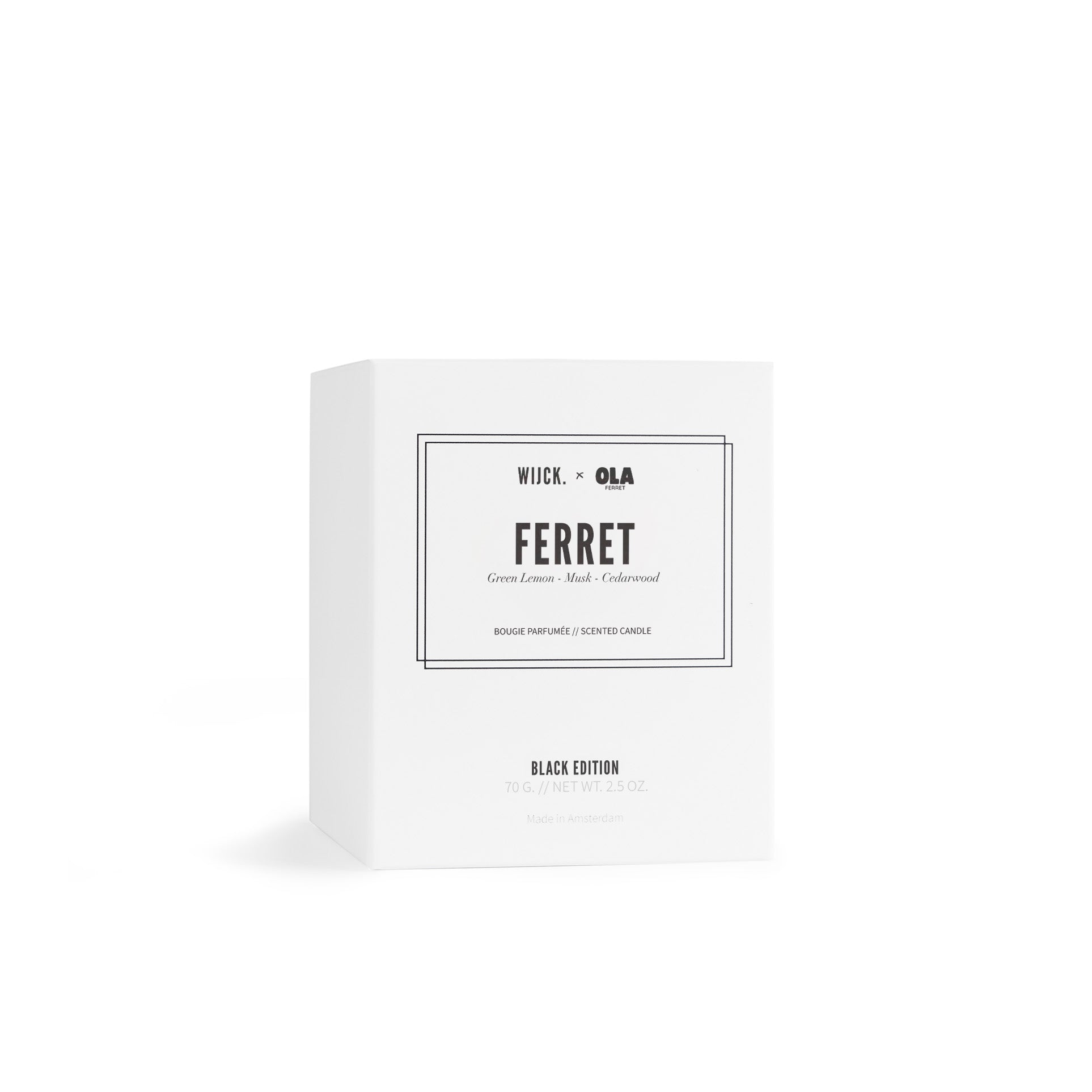 Mini bougie parfumée - Noire