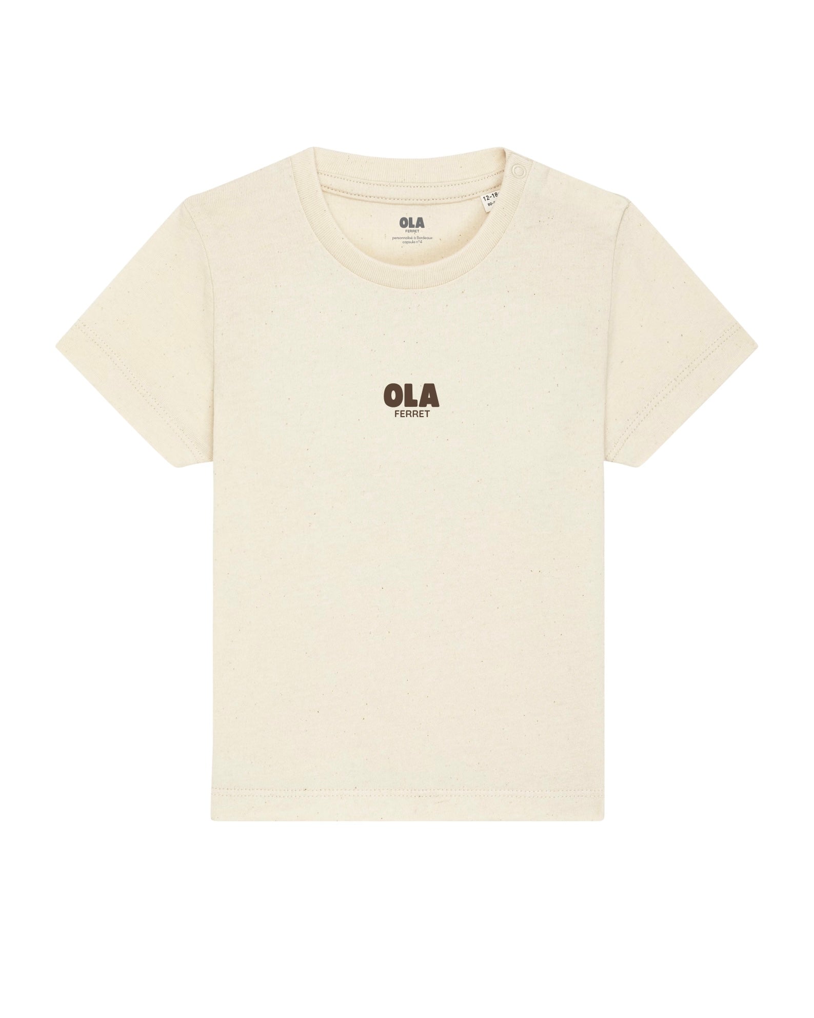 T-shirt Bébé - Cap Ferret Club Beige