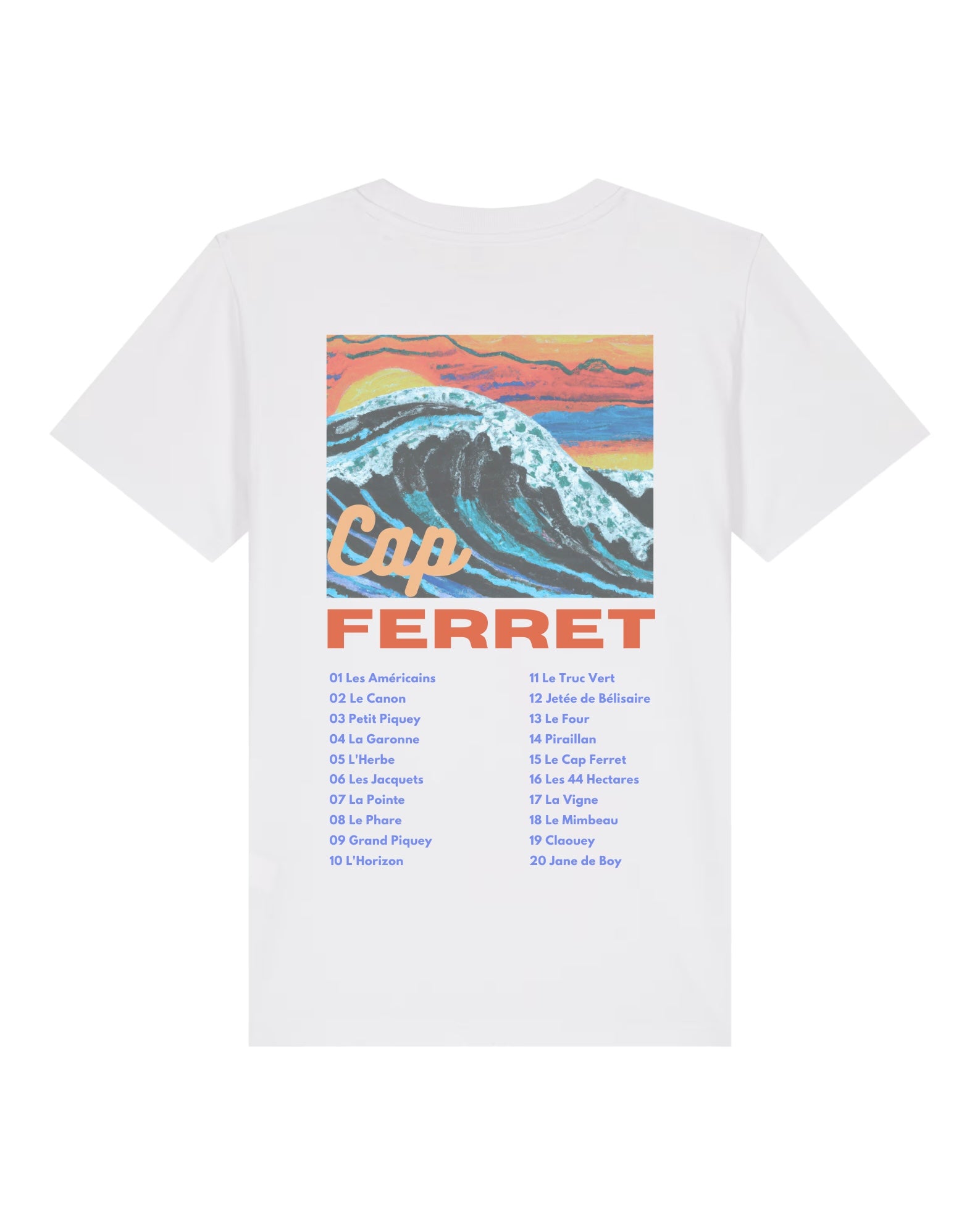 T-shirt Enfant - Les emblématiques Cap Ferret Blanc