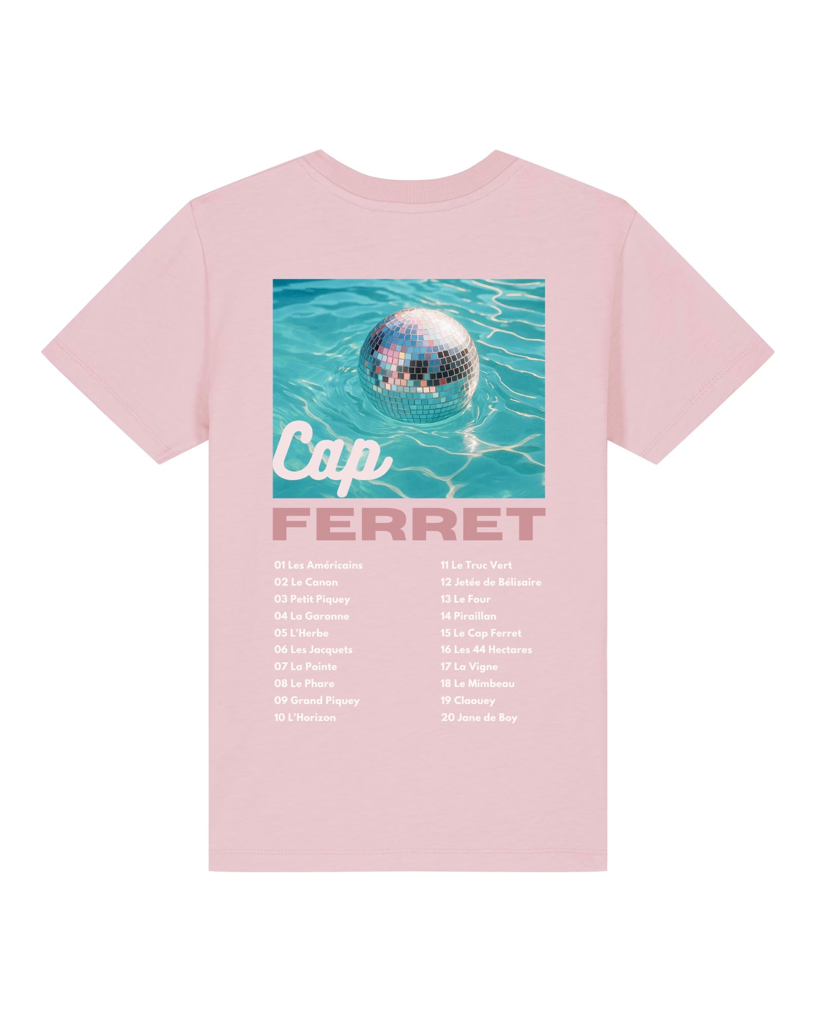 T-shirt Enfant - Les emblématiques Cap Ferret Rose